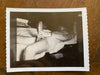 Vintage, original photo, circa 1960s Amateur Polaroid Guy measuring